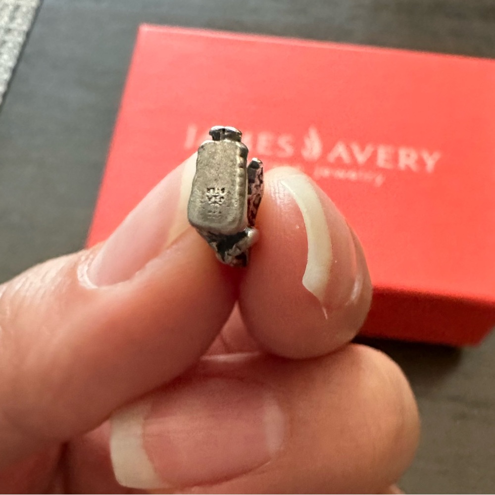 Retired James Avery Sterling Silver Kneeling Angel Charm - Praying Angel - Picture 3 of 6